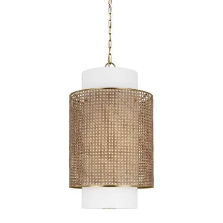 Visual Comfort Sawyer 15" Wide LED Pendant by Kate Spade New York Blonde Rattan