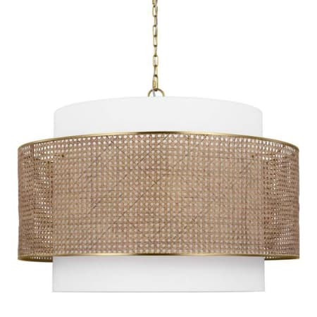 Visual Comfort Sawyer 4 Light 32" Wide LED Pendant by Kate Spade New York Blonde Rattan