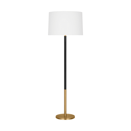 Visual Comfort Monroe 62" Tall Floor Lamp Burnished Brass