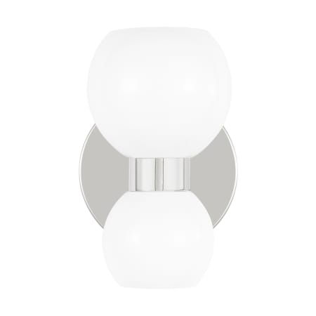 Visual Comfort Londyn 2 Light 8" Tall Bathroom Sconce Polished Nickel