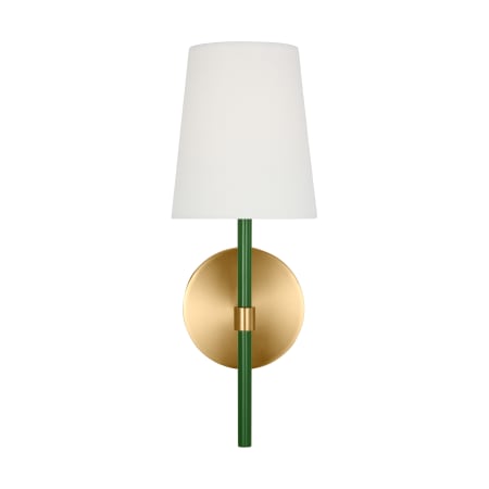 Visual Comfort Monroe 14" Tall Bathroom Sconce Burnished Brass