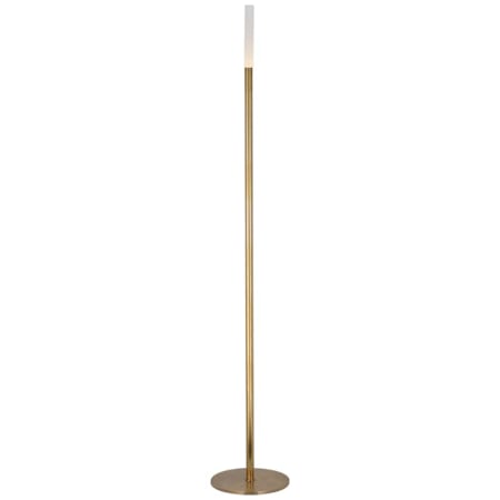 Visual Comfort Rousseau 60" Tall LED Buffet Floor Lamp Antique-Burnished Brass / Etched Crystal