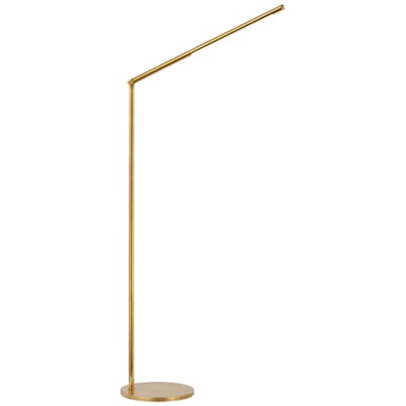 Visual Comfort Cona 43" Tall LED Swing Arm Floor Lamp Antique-Burnished Brass