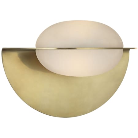 Visual Comfort Fosse 9" Tall LED Bathroom Sconce Antique-Burnished Brass