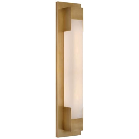 Visual Comfort Covet 5" Wide LED Vanity Light Antique Burnished Brass / Alabaster