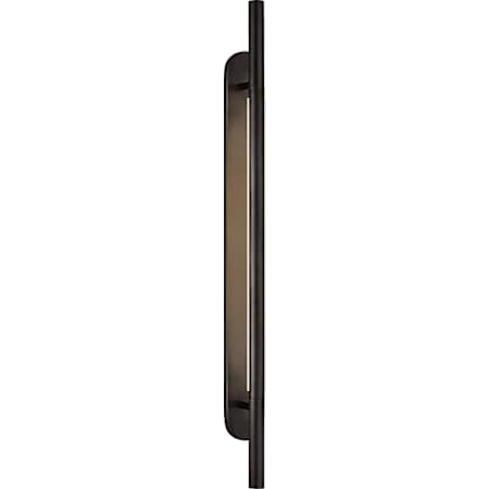 Visual Comfort Rousseau 30" Tall LED Wall Sconce Bronze / Etched Crystal