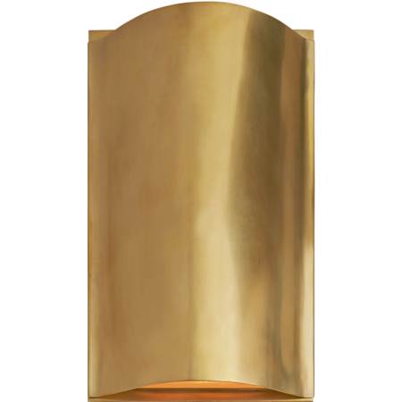 Visual Comfort Avant 12" Small LED Sconce with Frosted Glass by Kelly Wearstler Antique Burnished Brass