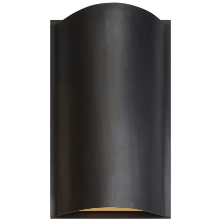 Visual Comfort Avant 12" Small LED Sconce with Frosted Glass by Kelly Wearstler Bronze