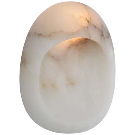 Visual Comfort Esculpa 14" Tall LED Wall Sconce Alabaster / Bronze