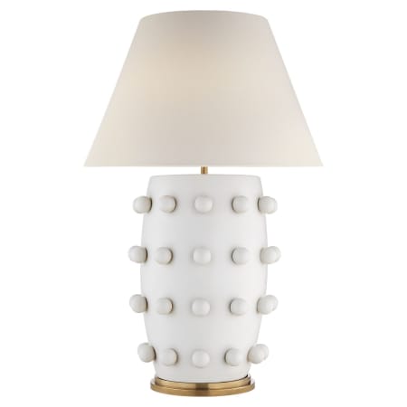 Visual Comfort Linden 34" Table Lamp by Kelly Wearstler Plaster White
