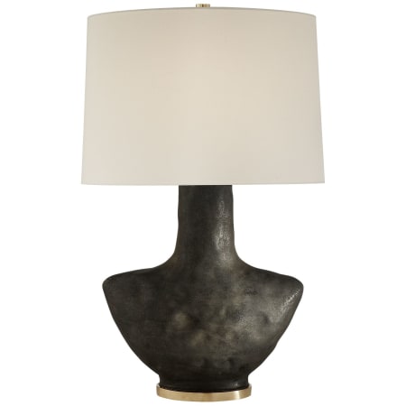 Visual Comfort Armato 28" Table Lamp by Kelly Wearstler Stained Black Metallic Porcelain