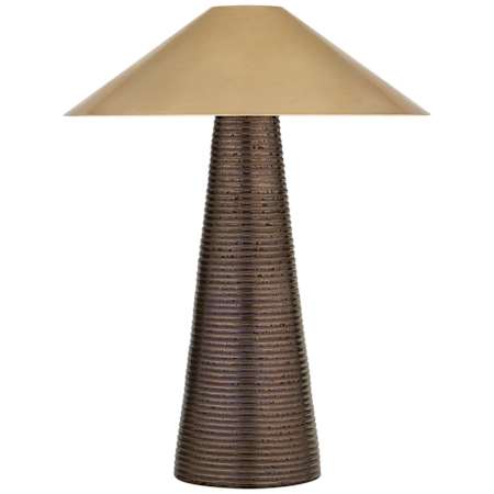 Visual Comfort Miramar 3 Light 22" Tall Buffet Table Lamp Crystal Bronze