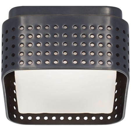 Visual Comfort Precision 5" Wide LED Flush Mount Square Ceiling Fixture Bronze