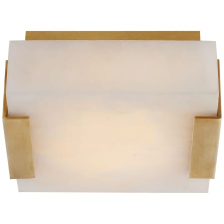Visual Comfort Covet 5" Wide LED Flush Mount Square Ceiling Fixture Antique-Burnished Brass