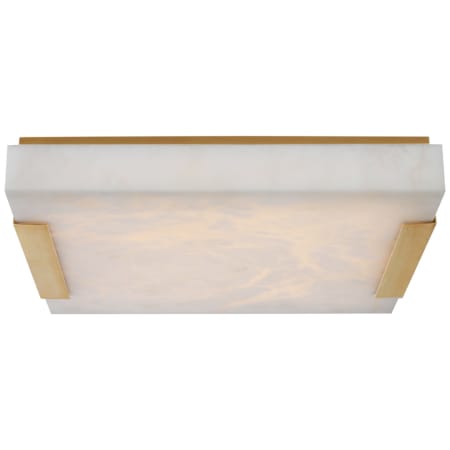 Visual Comfort Covet 18" Wide LED Flush Mount Square Ceiling Fixture Antique-Burnished Brass