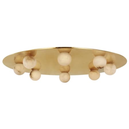 Visual Comfort Pertica 30" Wide LED Flush Mount Ceiling Fixture Mirrored Antique Brass