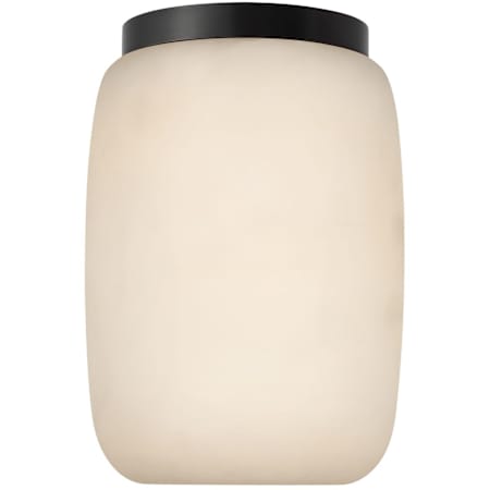 Visual Comfort Formosa 6" Wide LED Flush Mount Ceiling Fixture Alabaster / Bronze