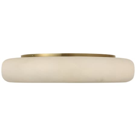 Visual Comfort Formosa 22" Wide LED Flush Mount Ceiling Fixture Alabaster / Antique-Burnished Brass