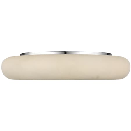 Visual Comfort Formosa 22" Wide LED Flush Mount Ceiling Fixture Alabaster / Polished Nickel