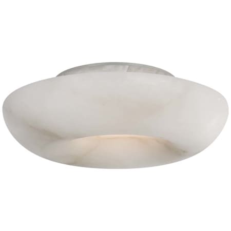 Visual Comfort Cappello 10" Wide LED Flush Mount Bowl Ceiling Fixture Alabaster / Polished Nickel