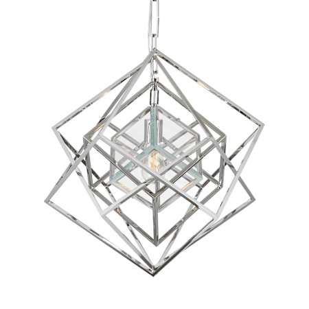 Visual Comfort Cubist 23" Wide Abstract Pendant Polished Nickel
