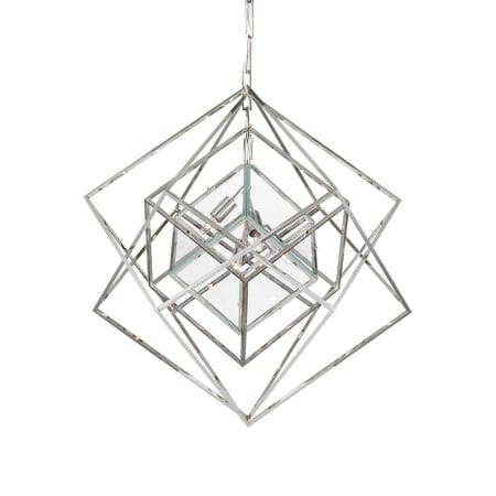 Visual Comfort Cubist 4 Light 32" Wide Abstract Chandelier Polished Nickel
