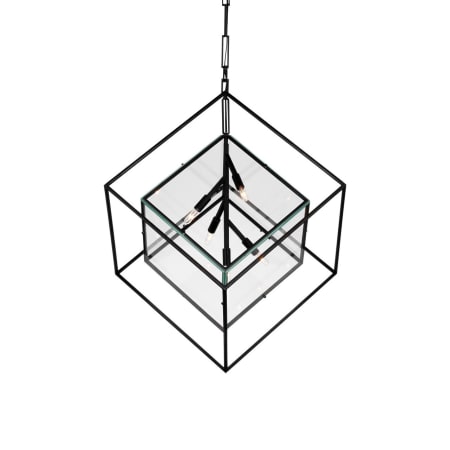 Visual Comfort Cubed 5 Light 29" Wide Abstract Pendant Aged Iron