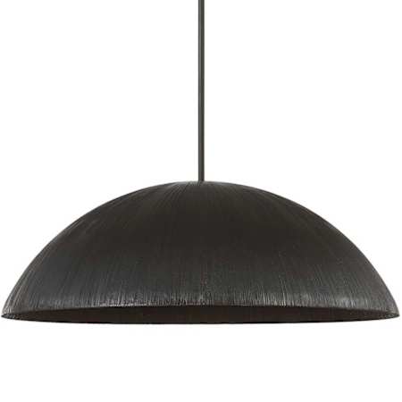 Visual Comfort Utopia 30" Wide LED Pendant Aged Iron
