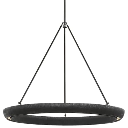 Visual Comfort Utopia 30" Wide LED Ring Chandelier Aged Iron