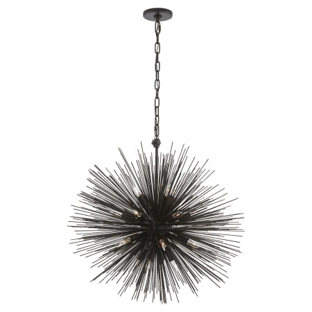 Visual Comfort Strada 28" Sputnik Style Chandelier by Kelly Wearstler Aged Iron