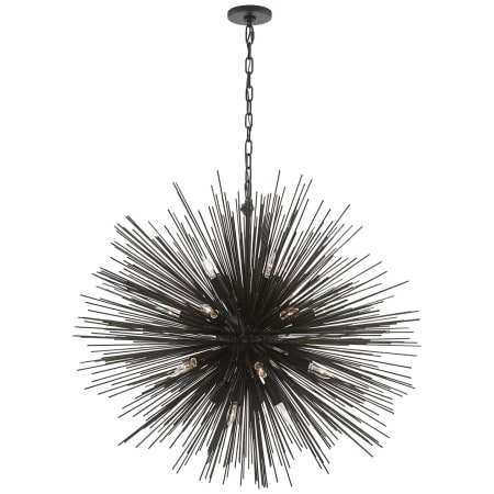 Visual Comfort Strada 40" Sputnik Style Chandelier by Kelly Wearstler Aged Iron