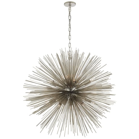 Visual Comfort Strada 40" Sputnik Style Chandelier by Kelly Wearstler Polished Nickel