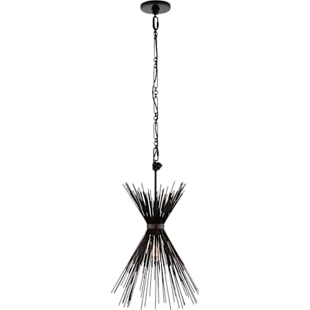 Visual Comfort Strada 9" Pendant Light by Kelly Wearstler Aged Iron