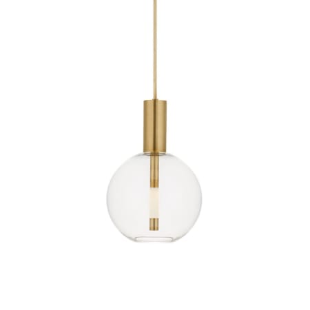 Visual Comfort Nye 13" Wide LED Pendant Antique-Burnished Brass