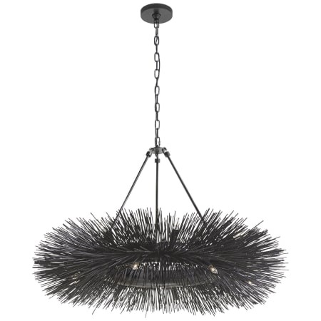 Visual Comfort Strada 40" Sputnik Style Chandelier by Kelly Wearstler Aged Iron