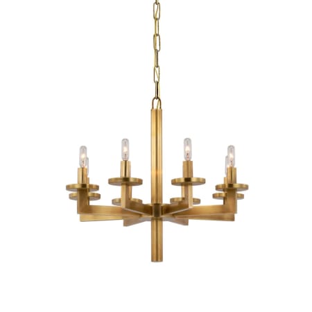 Visual Comfort Liaison 8 Light 21" Wide Chandelier Antique-Burnished Brass