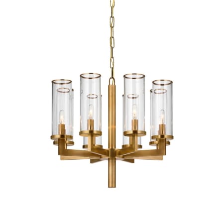 Visual Comfort Liaison 8 Light 21" Wide Chandelier Antique-Burnished Brass