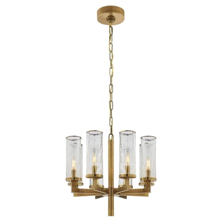 Visual Comfort Liaison 20" Chandelier with Crackle Glass by Kelly Wearstler Antique Burnished Brass