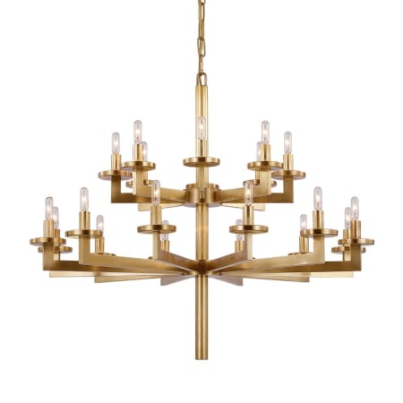 Visual Comfort Liaison 20 Light 34" Wide Chandelier Antique-Burnished Brass