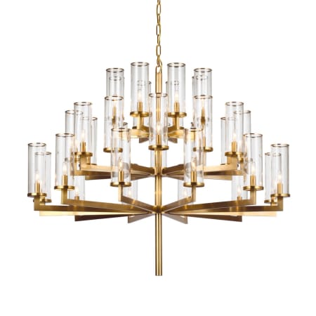 Visual Comfort Liaison 32 Light 48" Wide Chandelier Antique-Burnished Brass
