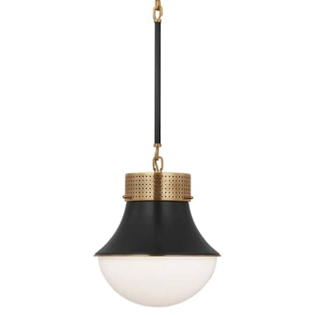 Visual Comfort Precision 10" Wide Abstract Mini Pendant Antique-Burnished Brass / Bronze