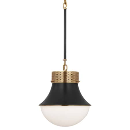 Visual Comfort Precision 10" Wide Abstract Mini Pendant Antique-Burnished Brass / Bronze