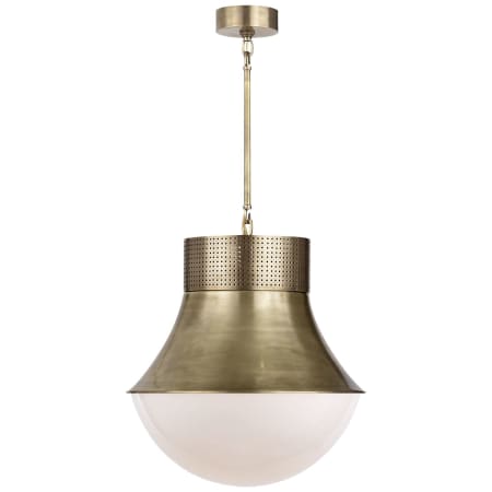 Visual Comfort Precision 17" Pendant Light by Kelly Wearstler Antique Burnished Brass
