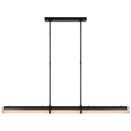 Visual Comfort Precision 50" Wide LED Linear Pendant Bronze