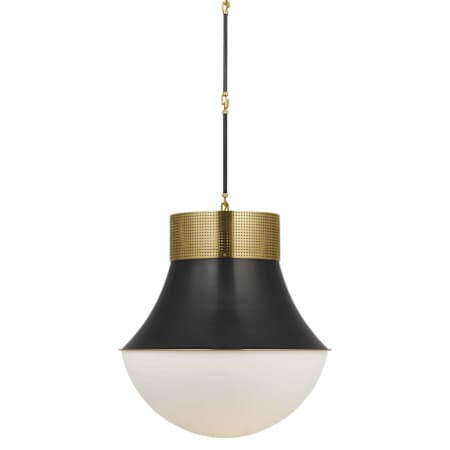Visual Comfort Precision 24" Wide LED Suspension Pendant Antique-Burnished Brass / Bronze