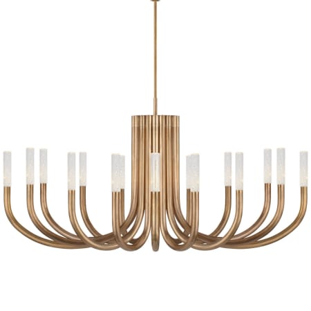 Visual Comfort Rousseau 50" Wide LED Chandelier Antique-Burnished Brass