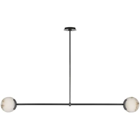 Visual Comfort Melange 63" Wide LED Linear Chandelier Bronze