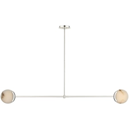 Visual Comfort Melange 63" Wide LED Linear Chandelier Polished Nickel