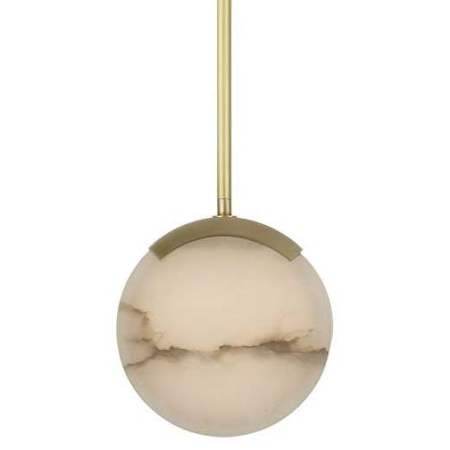 Visual Comfort Melange 7" Wide LED Mini Pendant Antique-Burnished Brass