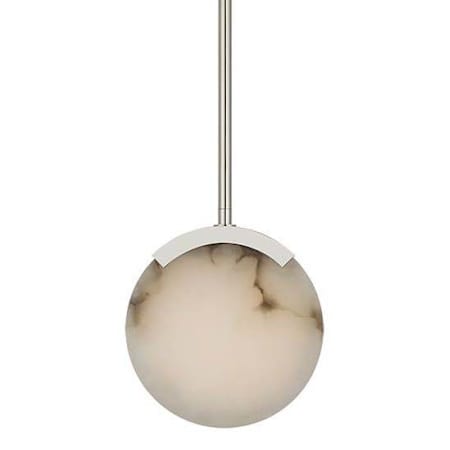 Visual Comfort Melange 7" Wide LED Mini Pendant Polished Nickel
